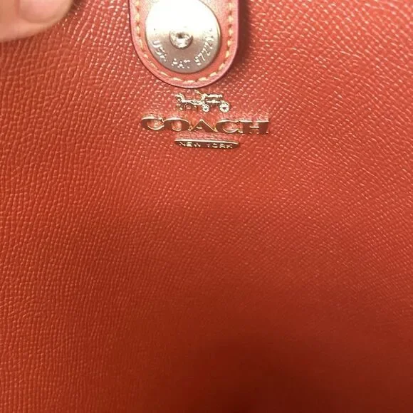 Coach City Tote Bag Purse In Signature Canvas With Sticker Print Rexy - Picture 10 of 10